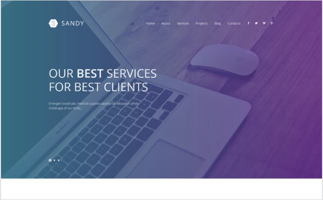 Bootstrap theme Stock Photo Responsive WordPress Theme