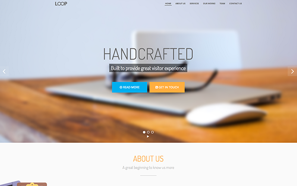 Bootstrap theme Loop - Agency and Personal Theme