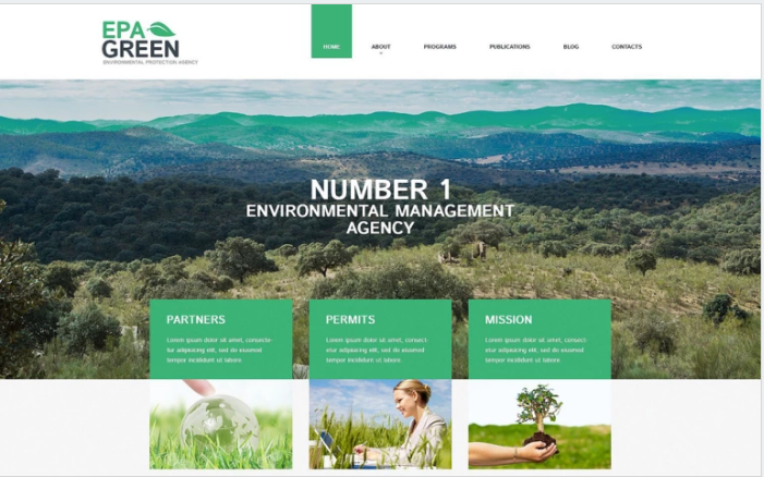 Bootstrap theme Environmental Responsive WordPress Theme