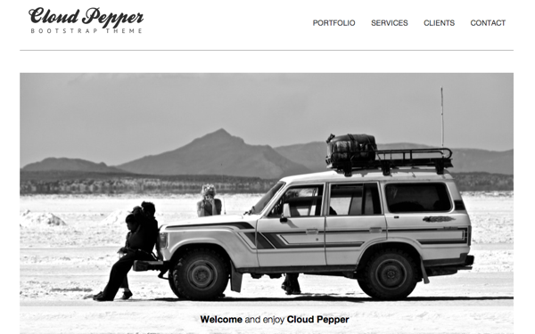 Bootstrap theme  CLOUD PEPPER