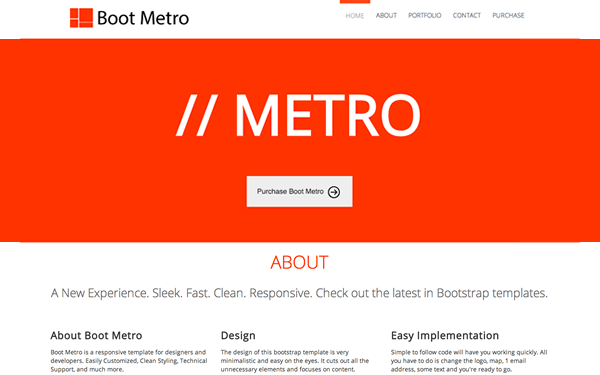 Bootstrap theme Boot Flat
