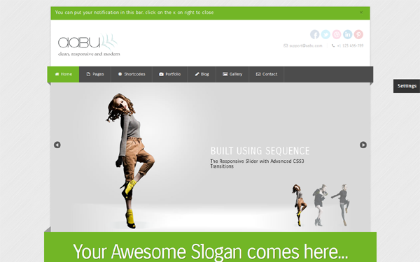 Bootstrap theme Abbu - Responsive Business Theme