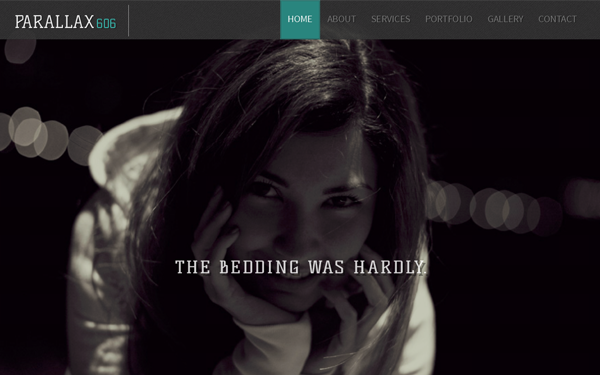 Bootstrap theme Parallax606
