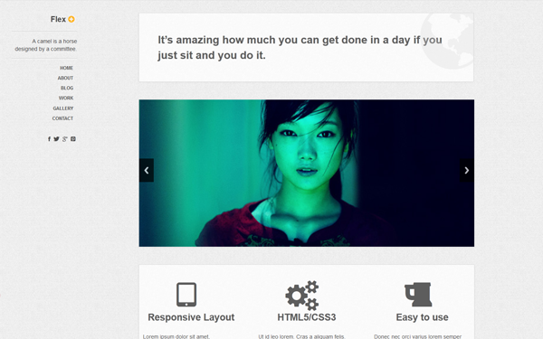 Bootstrap theme Flex