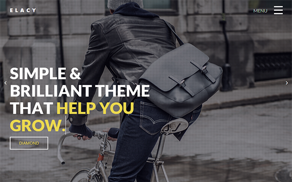 Bootstrap theme Elacy - Elegant Multipurpose Theme