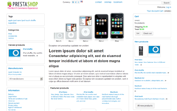 Bootstrap theme PrestaShop Bootstrap Bare-bones Theme