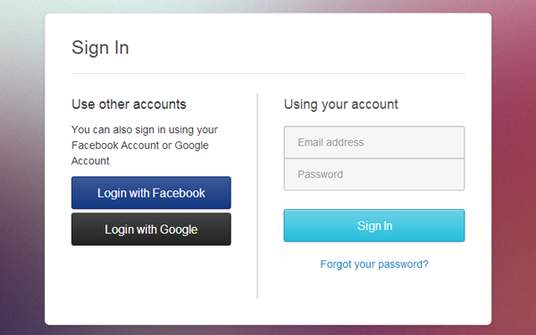 Bootstrap theme Clear Forms - Simple Form Themes