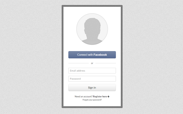 Bootstrap theme Tidy - Login Screen