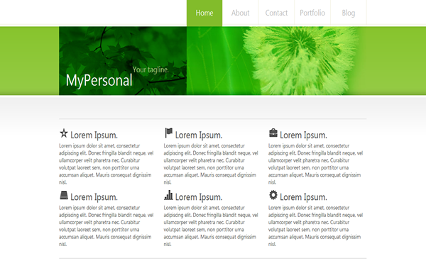 Bootstrap theme MyPersonal - Personal Blog Template
