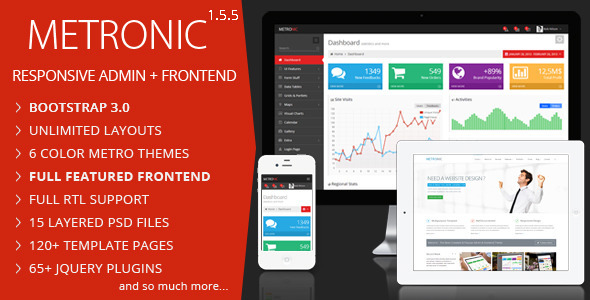 Bootstrap theme Metronic - Responsive Admin Dashboard Template