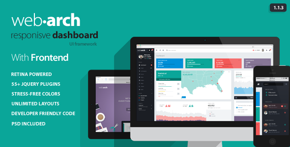 Bootstrap theme Webarch - Responsive Admin Dashboard Template