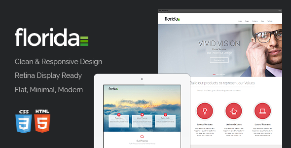 Bootstrap theme  Florida - Premium Multipurpose Responsive Template