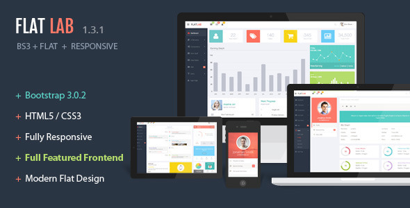 Bootstrap theme  FlatLab - Bootstrap 3 Responsive Admin Template
