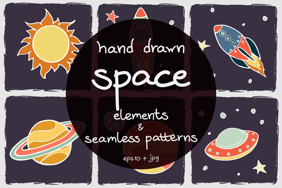 Bootstrap theme Cartoon Space Elements