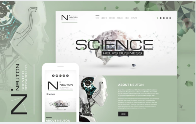 Bootstrap theme UFO Responsive WordPress Theme